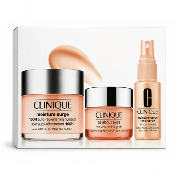 ست آبرسان کلینیک Moisture Surge اصل سه تکه اصل در فروشگاه دلوان اسکین