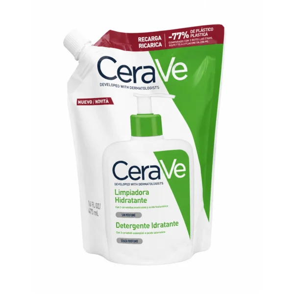 پاک کننده آبرسان سراوی ریفیل 473 میل | CeraVe Hydrating Cleanser Refill اصل در فروشگاه دلوان اسکین