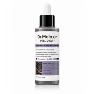 آمپول برنج سیاه دکتر ملاکسین Peel Shot Black Rice Ampoule اصل در فروشگاه دلوان اسکین