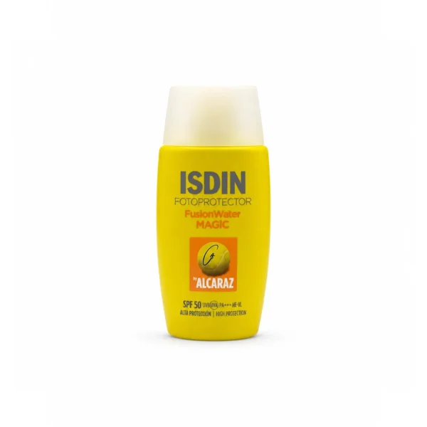 ضد آفتاب ایزدین فیوژن واتر مجیک آلکاراز SPF50 حجم 50 میلی‌لیتر اصل در فروشگاه دلوان اسکین