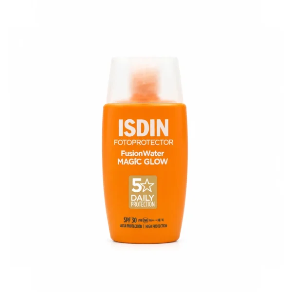 ضد آفتاب ایزدین فیوژن واتر مجیک گلو SPF30 حجم 50 میلی‌لیتر اصل در فروشگاه دلوان اسکین